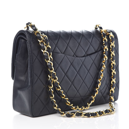 Chanel Lambskin Quilted Medium Double Flap Navy 3 of 7