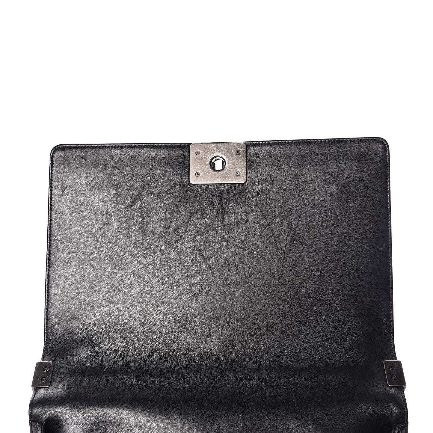 Lambskin Quilted New Medium Boy Flap Black