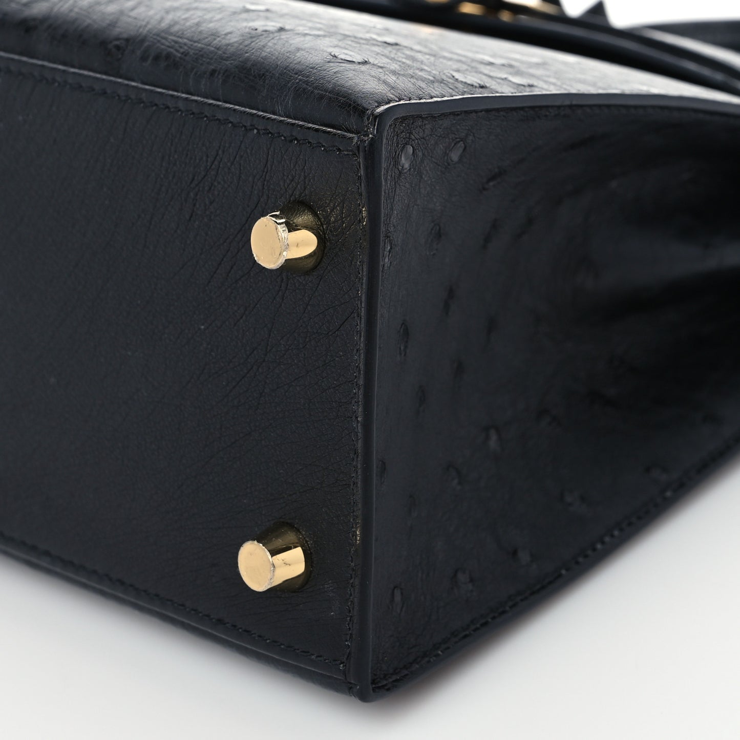 Ostrich Kelly Sellier 25 Black