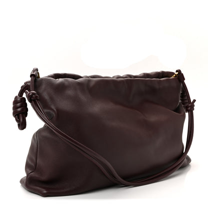 Loewe Mellow Nappa Donut Chain Large Flamenco Knot Clutch Dark Burgundy 3 of 10