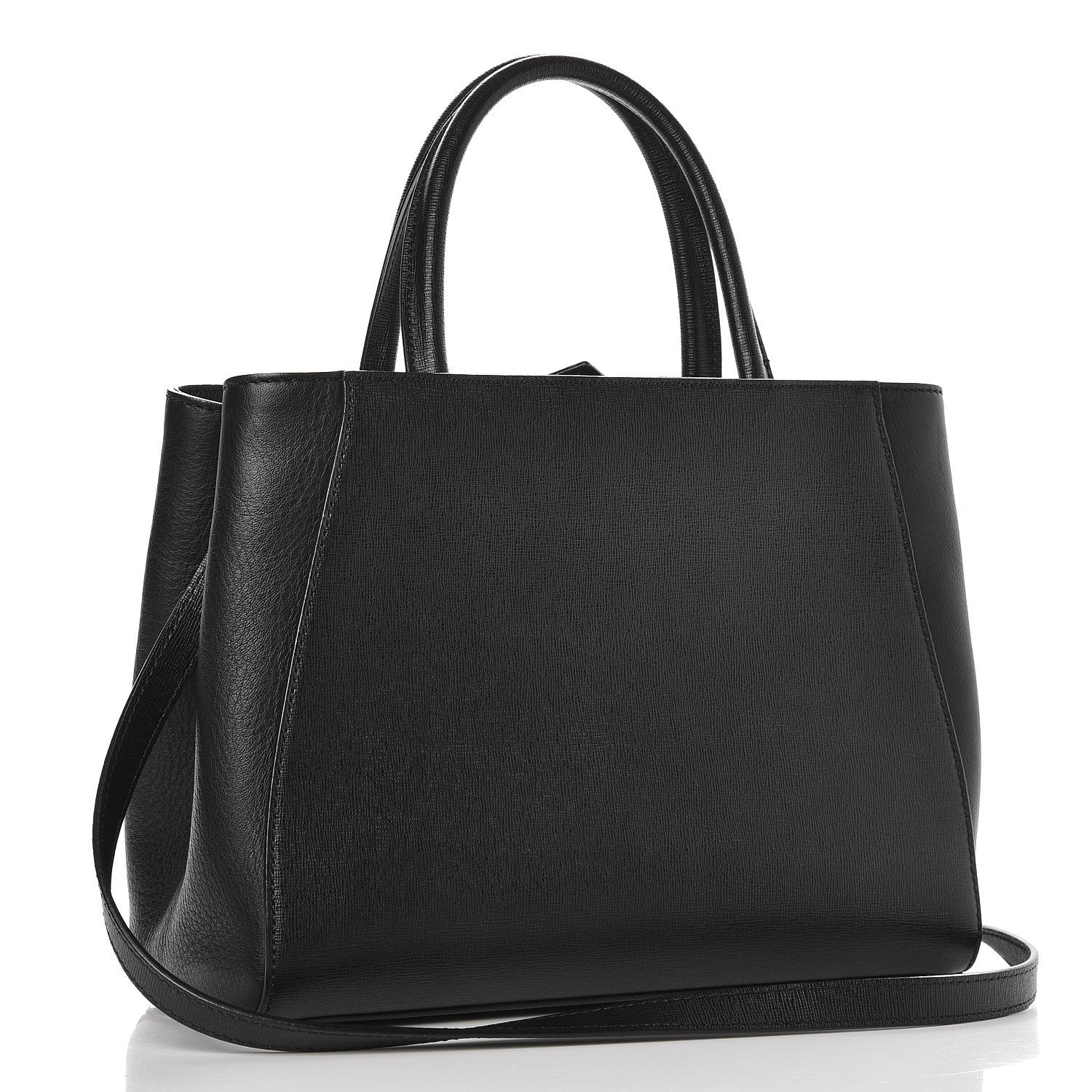 Fendi Vitello Elite Petite 2Jours Tote Black 3 of 9