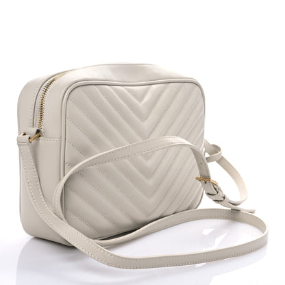 Saint Laurent Calfskin Matelasse Monogram Lou Camera Bag Crema Soft 3 of 7