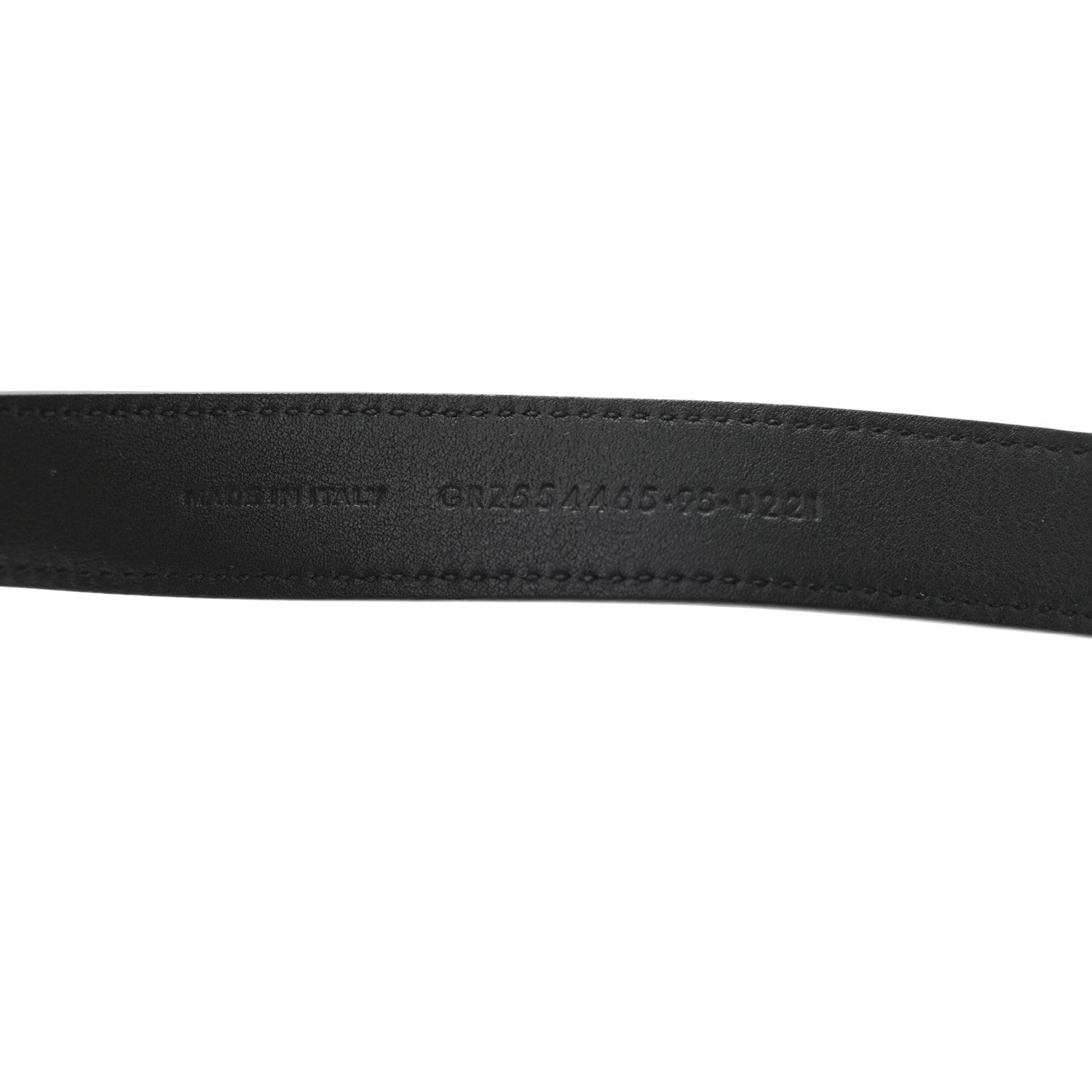 Saint Laurent Smooth Calfskin Monogram Square Buckle Belt 95 38 Black 4 of 6