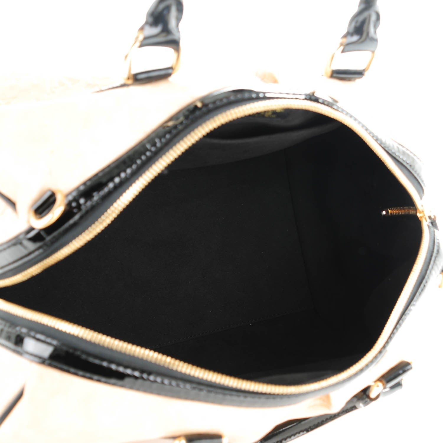 Louis Vuitton Calfskin Patent Embossed Monogram Stephen Ivory 5 of 7