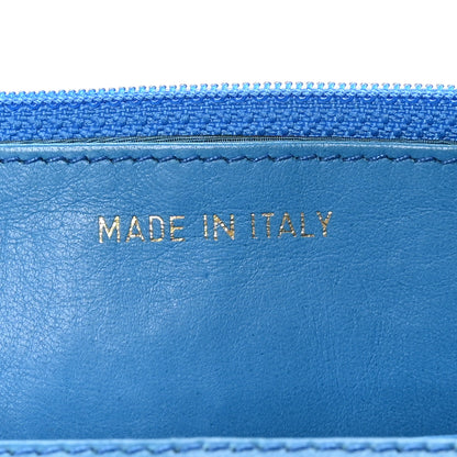 Chanel Caviar Timeless CC Wallet On Chain WOC Blue 7 of 11