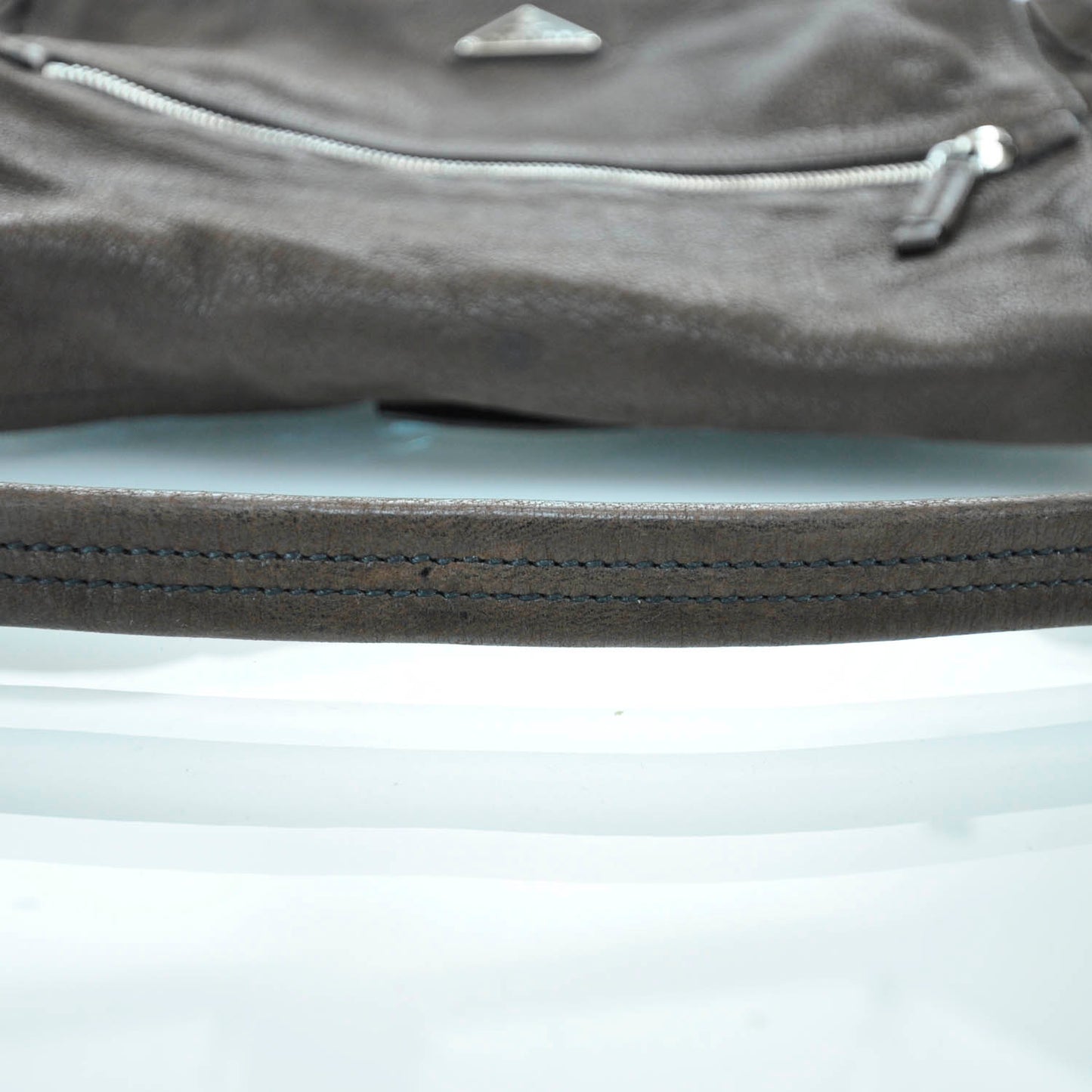 Leather Antic Easy A Foldover Pushlock Flap Shoulder Bag