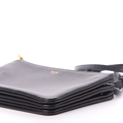Celine Lambskin Small Trio Crossbody Bag Black 10 of 12