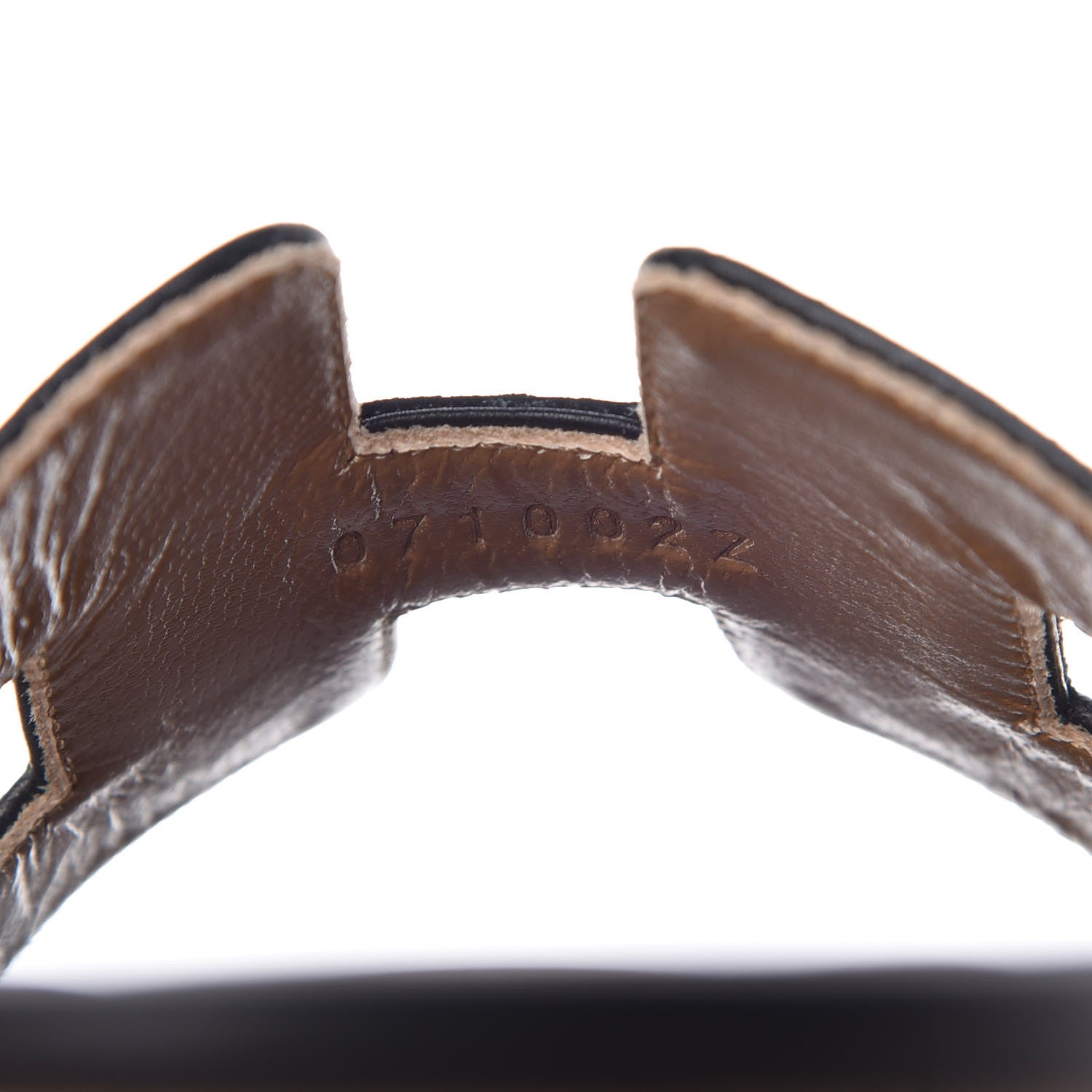 Hermes Calfskin Oasis Sandals 37.5 Black 7 of 11
