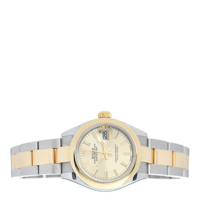 Rolex Stainless Steel 18K Yellow Gold 28mm Oyster Perpetual Datejust Watch Champagne 279163 2 of 4