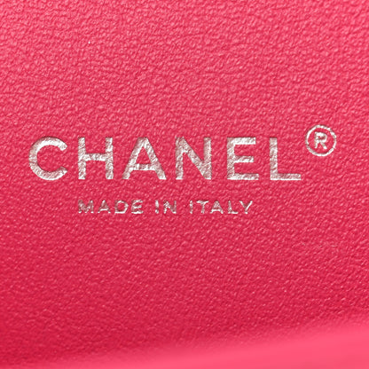 Chanel Lambskin Quilted Maxi Double Flap Dark Pink 6 of 13
