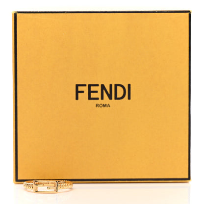 Fendi Metal FF Chain Ring S Gold 6 of 6