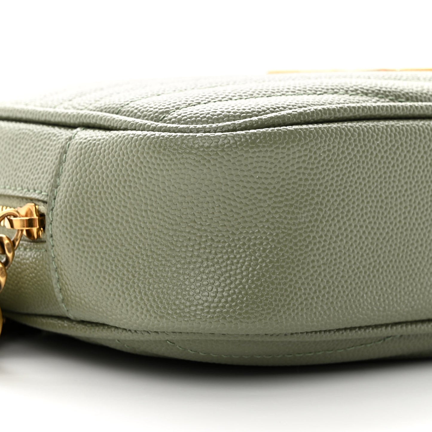 Grain De Poudre Matelasse Monogram Mini Lou Camera Bag Light Sage