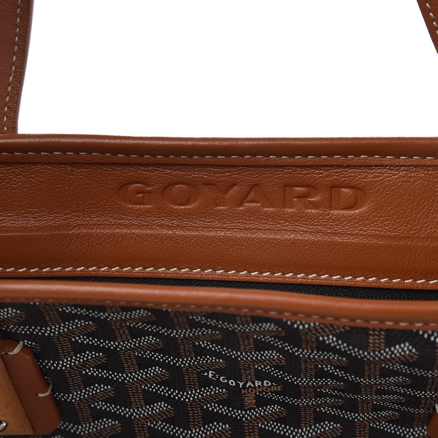 Goyardine Marquises Tote Black Gold