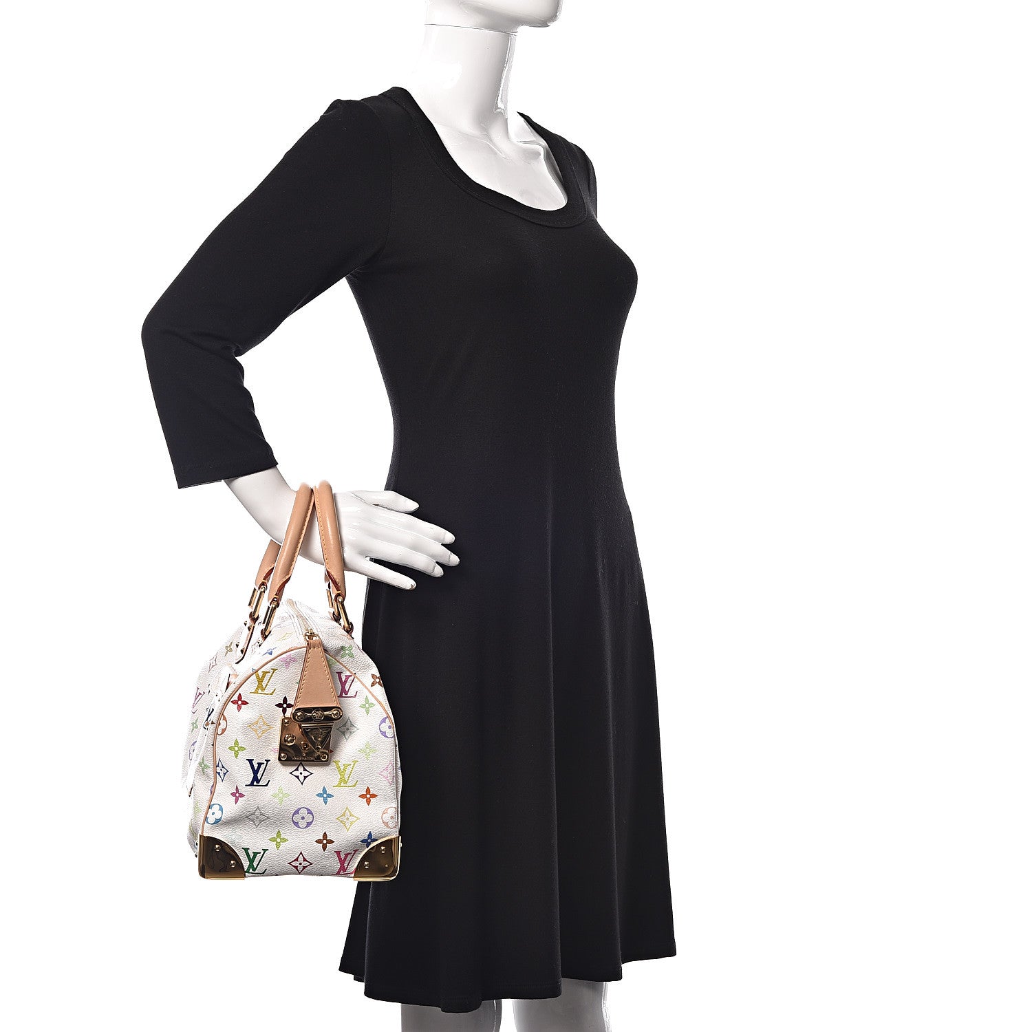 Louis Vuitton Monogram Multicolor Speedy 30 White 2 of 11