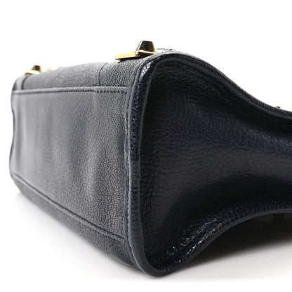 Balenciaga Chevre Gold Metallic Edge Hardware Mini City Bleu Nuit 11 of 11