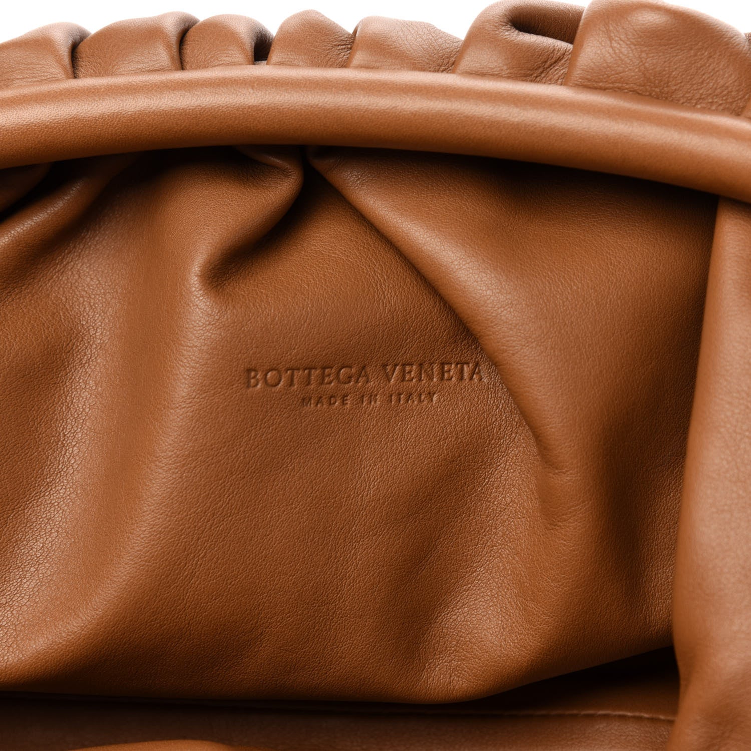 Bottega Veneta Smooth Butter Calf The Pouch Oversized Clutch Cammello 8 of 11