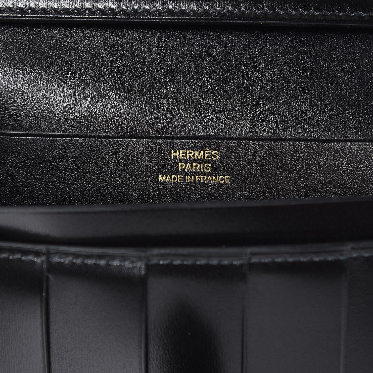 Hermes Box Bearn Gusset Wallet Black 6 of 6