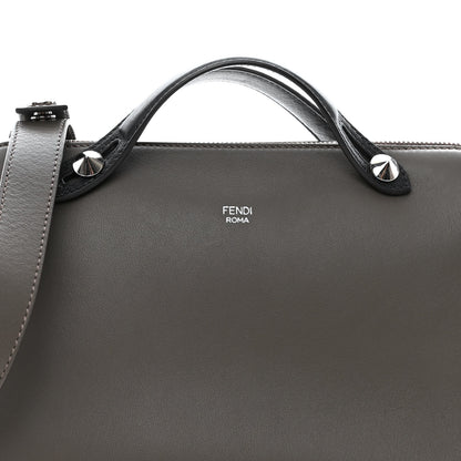 Fendi Vitello Dolce 4 Color Medium By The Way Boston Bag Carbone Grigio Polvere Multicolor 8 of 10