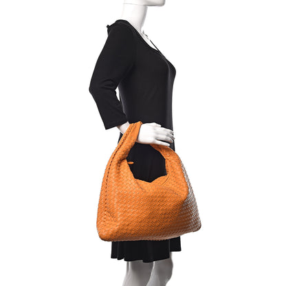 Bottega Veneta Nappa Intrecciato Large Veneta Hobo Orange 2 of 13