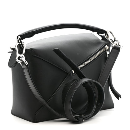 Loewe Calfskin Small Puzzle Edge Bag Black 3 of 12