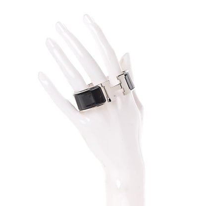 Hermes Enamel Wide Clic Clac H Bracelet PM Black 2 of 5