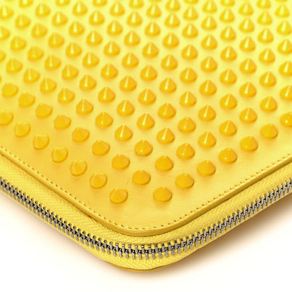 Christian Louboutin Calf Spiked Cris iPad Case Yellow 9 of 16