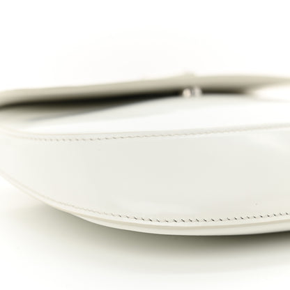 Prada Spazzolato Cleo Flap Shoulder Bag White 9 of 10