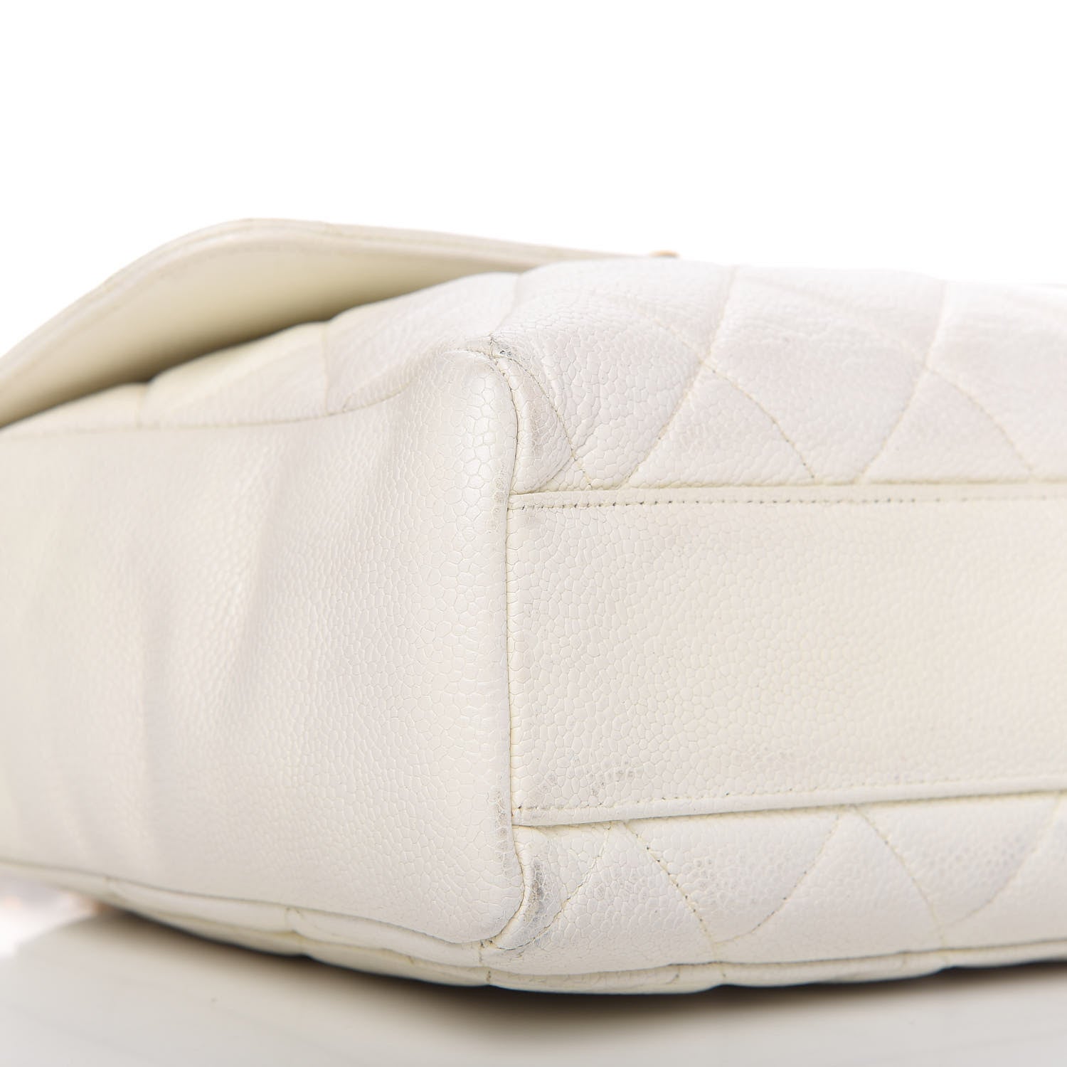 Chanel Caviar Quilted Small Flap White 6 of 15
