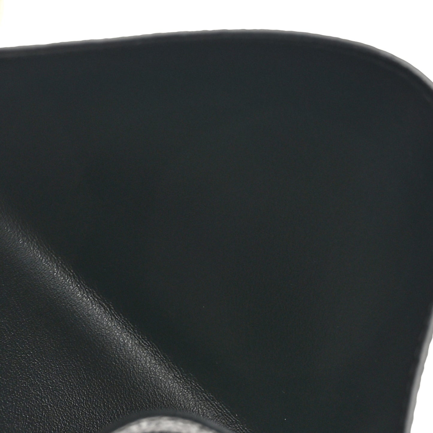 Calfskin Felicie Chain Wallet Card Holder Insert Black