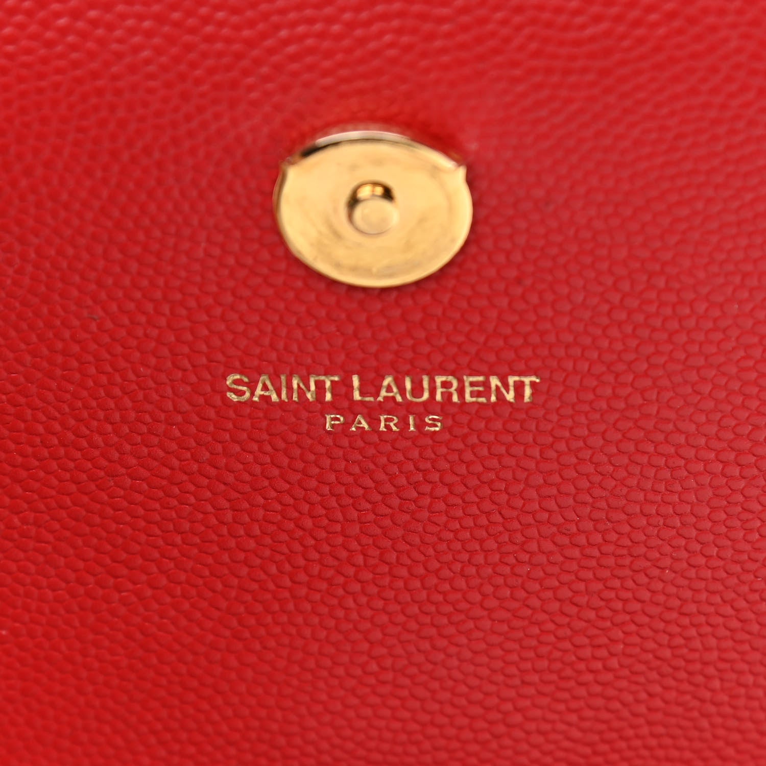 Saint Laurent Grain De Poudre Small Monogram Kate Satchel Red 6 of 11