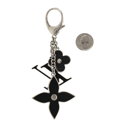 Louis Vuitton Electric Epi Fleur d'Epi Bag Charm Black 2 of 5