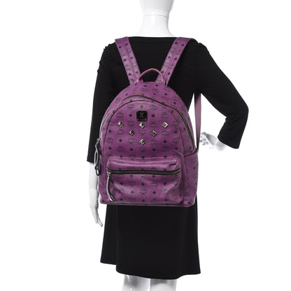 MCM Visetos Medium Sprinkle Stud Stark Backpack Purple 2 of 13
