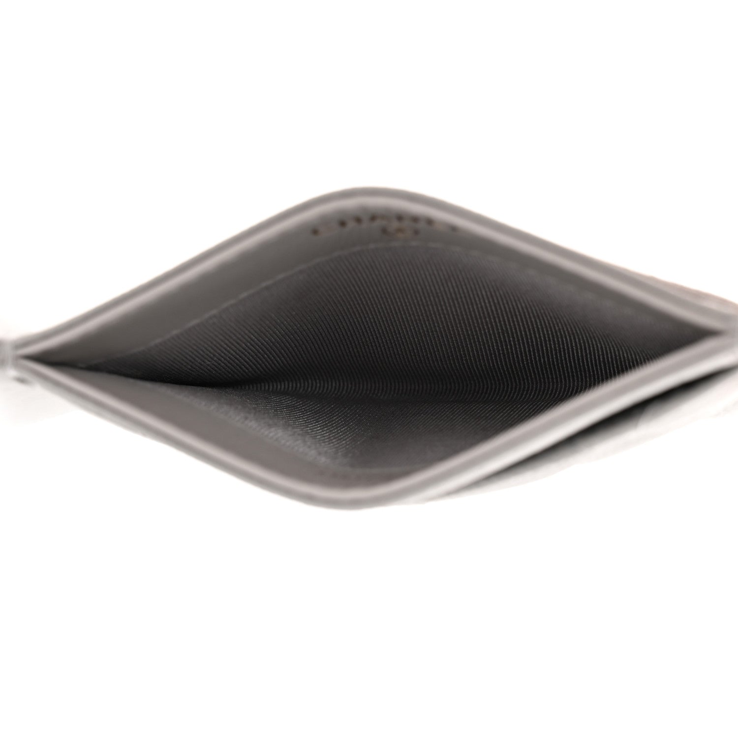 Chanel Caviar Quilted Card Holder Grey 5 of 9