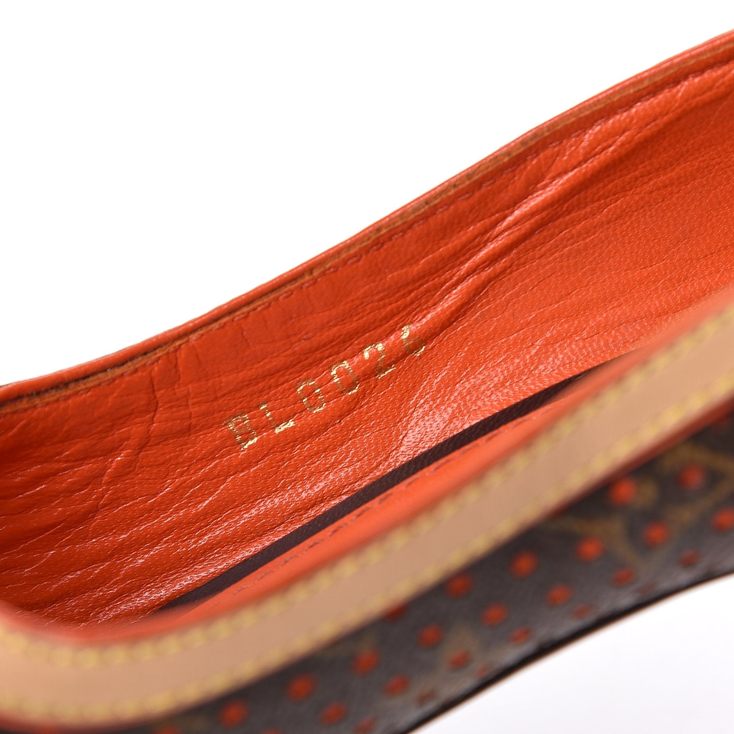 Monogram Perforated Pumps 37 Orange
