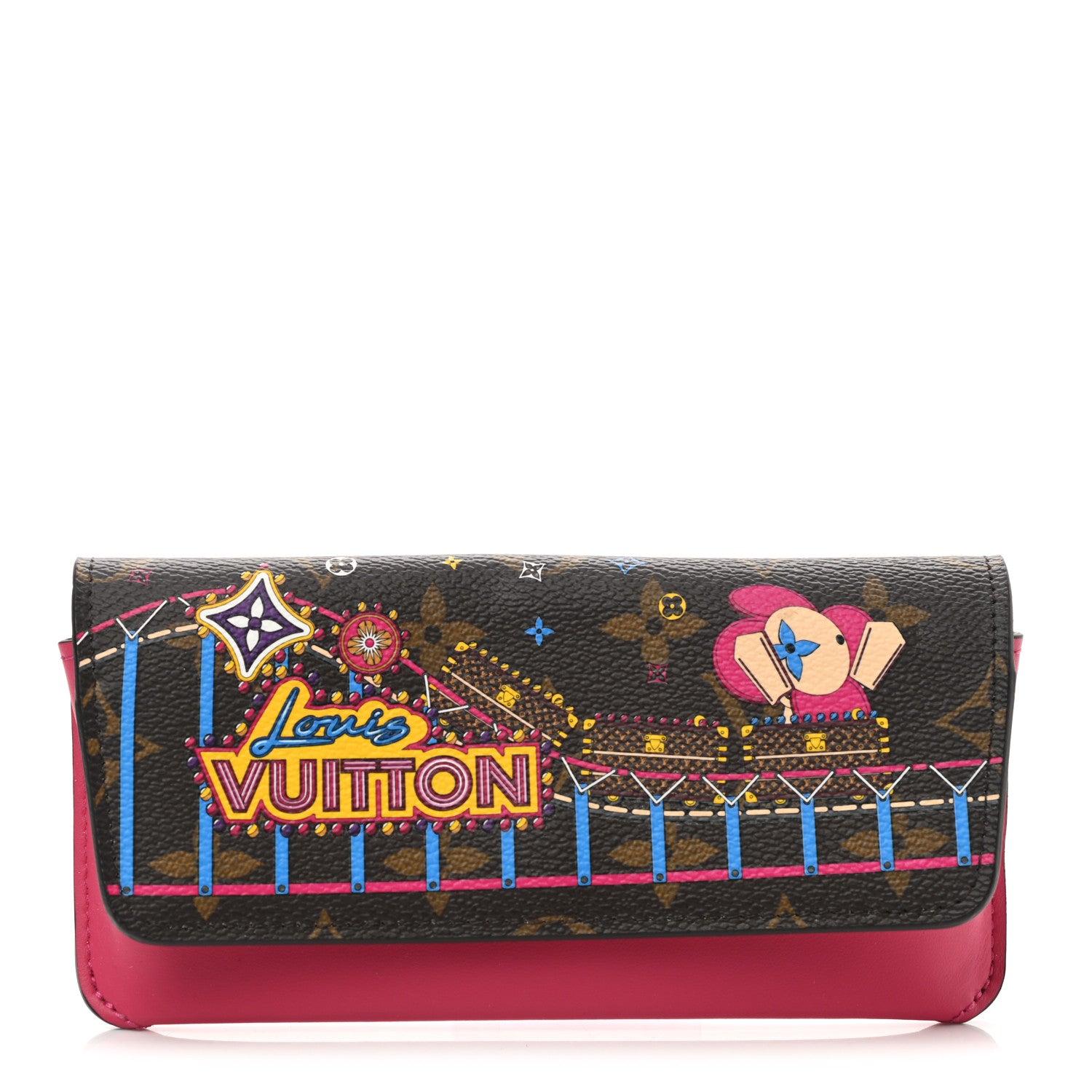 Louis Vuitton Monogram 2020 Christmas Animation Roller Coaster Woody Glasses Case Pivoine 1 of 7