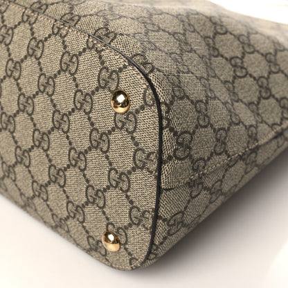 Gucci GG Supreme Monogram Linea A Hobo Brown 9 of 9