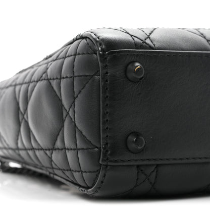 Christian Dior Ultra Matte Calfskin Cannage Mini Lady Dior Black 9 of 10