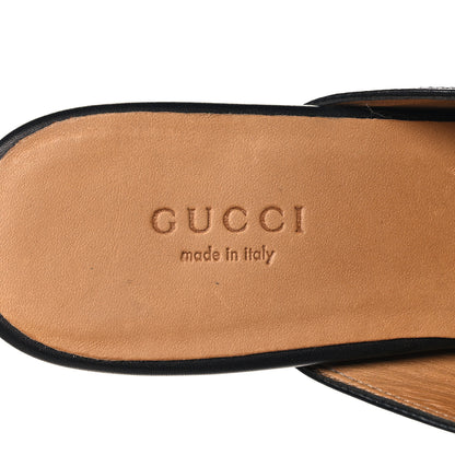 Gucci Calfskin Womens Princetown Slippers 36.5 Black 9 of 11