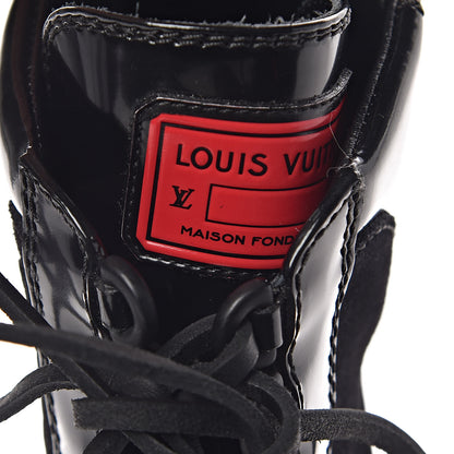 Louis Vuitton Suede Calfskin Monogram Checkpoint Platform Desert Boots 41 Black 8 of 9