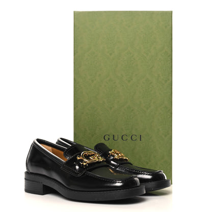 Gucci Spice Lux Nappa Samoa Interlocking G Loafers 36.5 Black 10 of 10