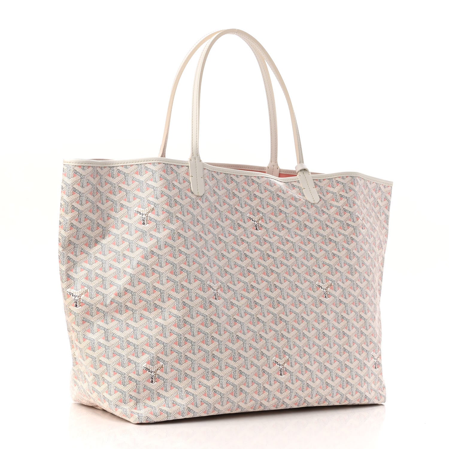 Goyard Goyardine Saint Louis Claire Voie GM White Pink 4 of 11