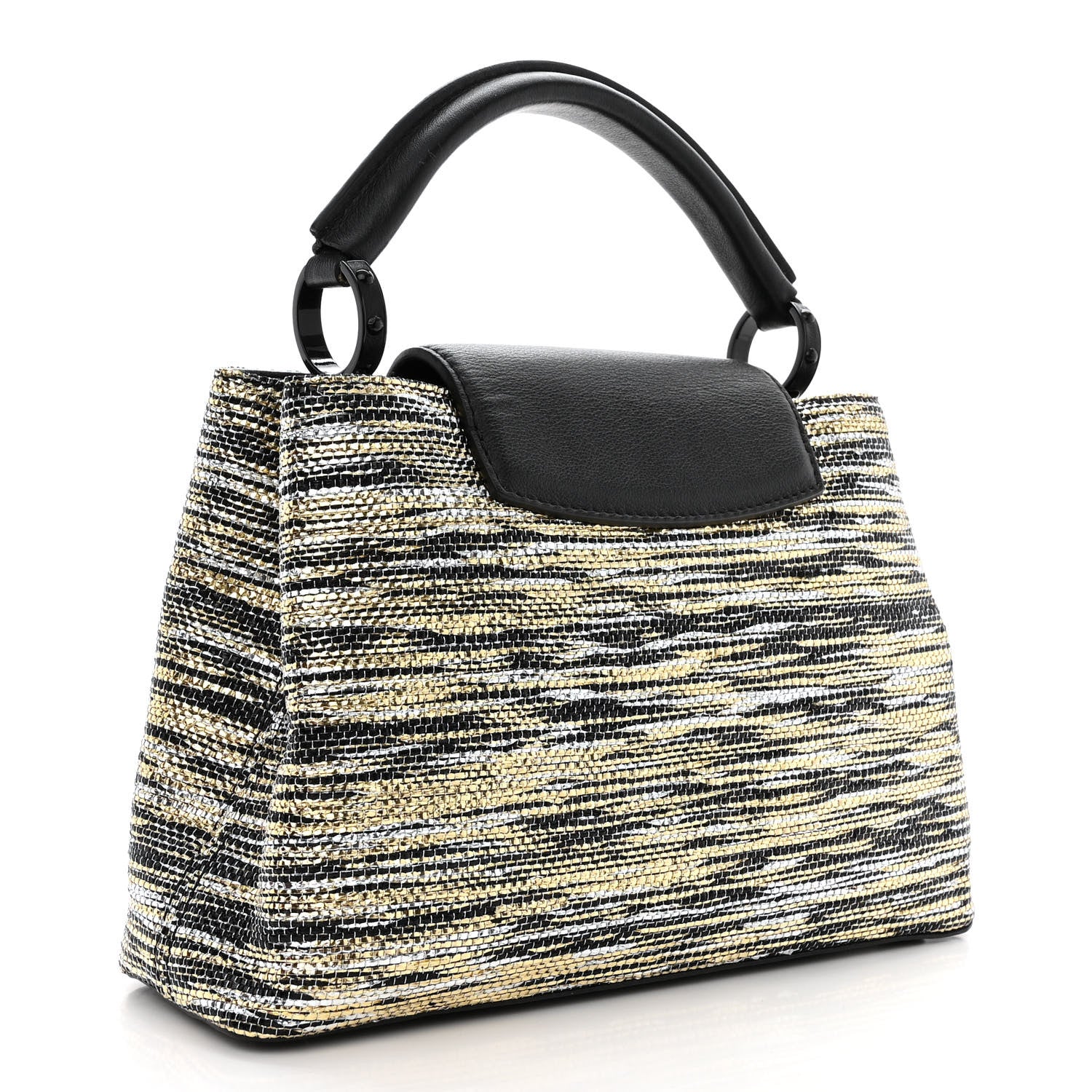 Louis Vuitton Calfskin Broderie Capucines BB 3 of 10