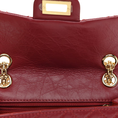Chanel Aged Calfskin Quilted 2.55 Reissue Mini Flap Red 11 of 11