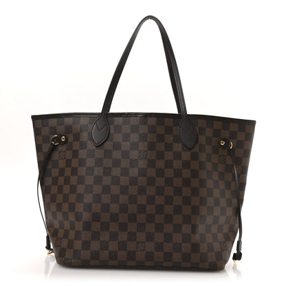 Louis Vuitton Damier Ebene Neo Neverfull MM Rose Ballerine 1 of 11