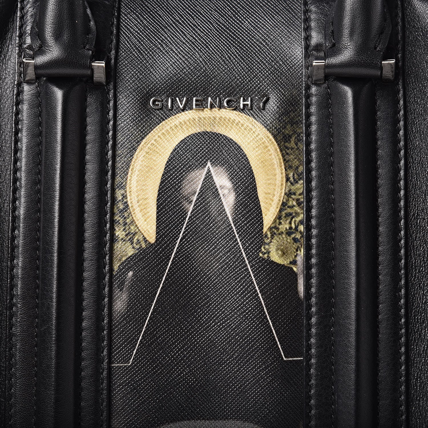 Givenchy Calfskin Coated Canvas Madonna Print Mini Lucrezia Black 11 of 11