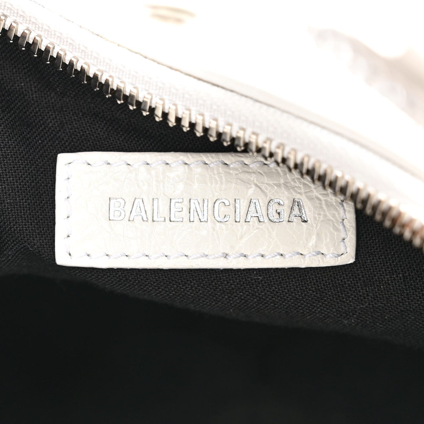 Agneau Arena Crystal Le Cagole Shoulder Bag XS Optic White