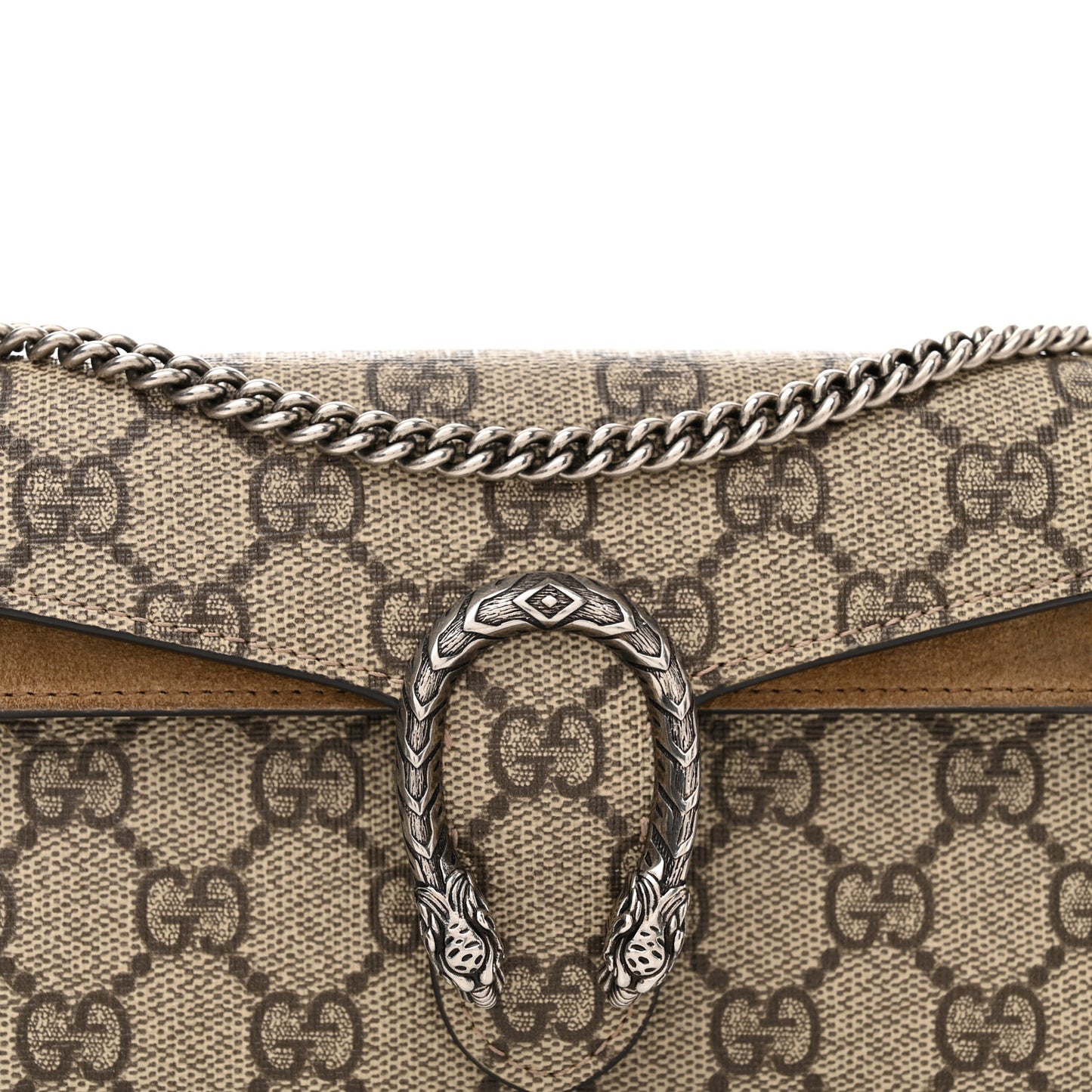 GG Supreme Monogram Super Mini Dionysus Shoulder Bag Taupe