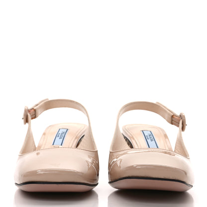 Prada Patent Slingback Pumps 36 Cipria 2 of 8