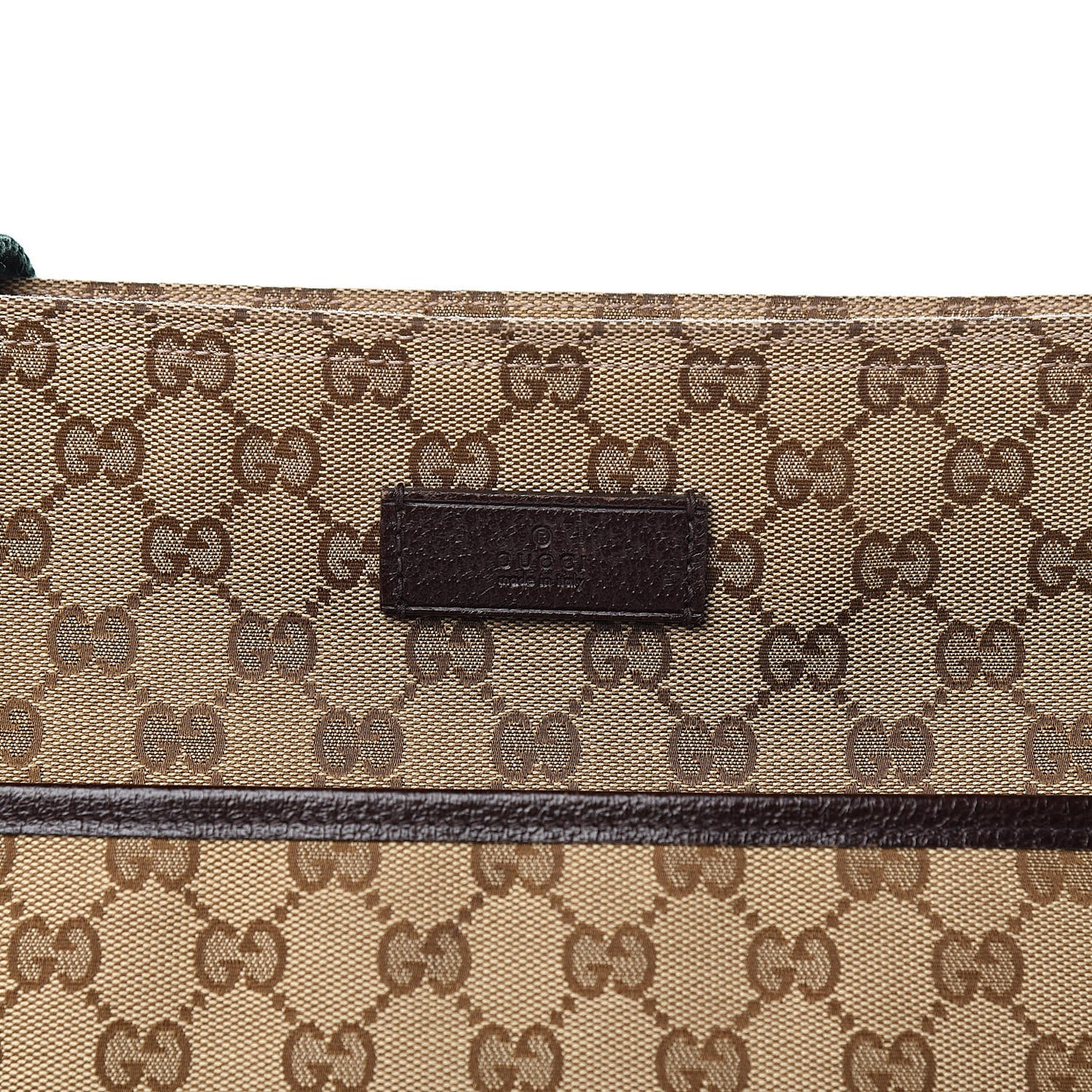 Monogram Web Medium Flat Messenger Bag Brown