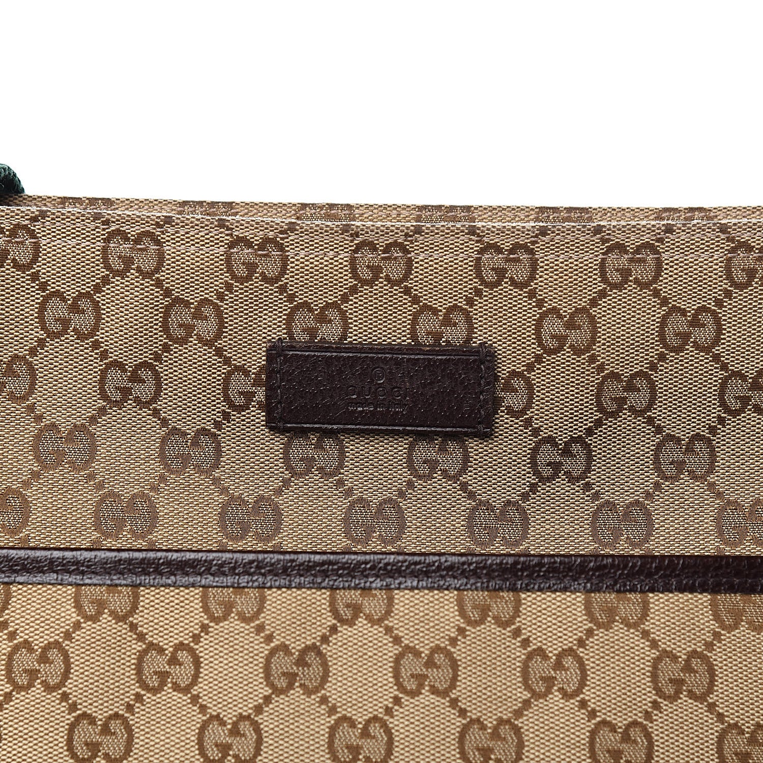 Gucci Monogram Web Medium Flat Messenger Bag Brown 10 of 10